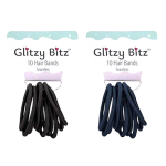 Hairbands, Seamless - 10 Piece, Black or Navy